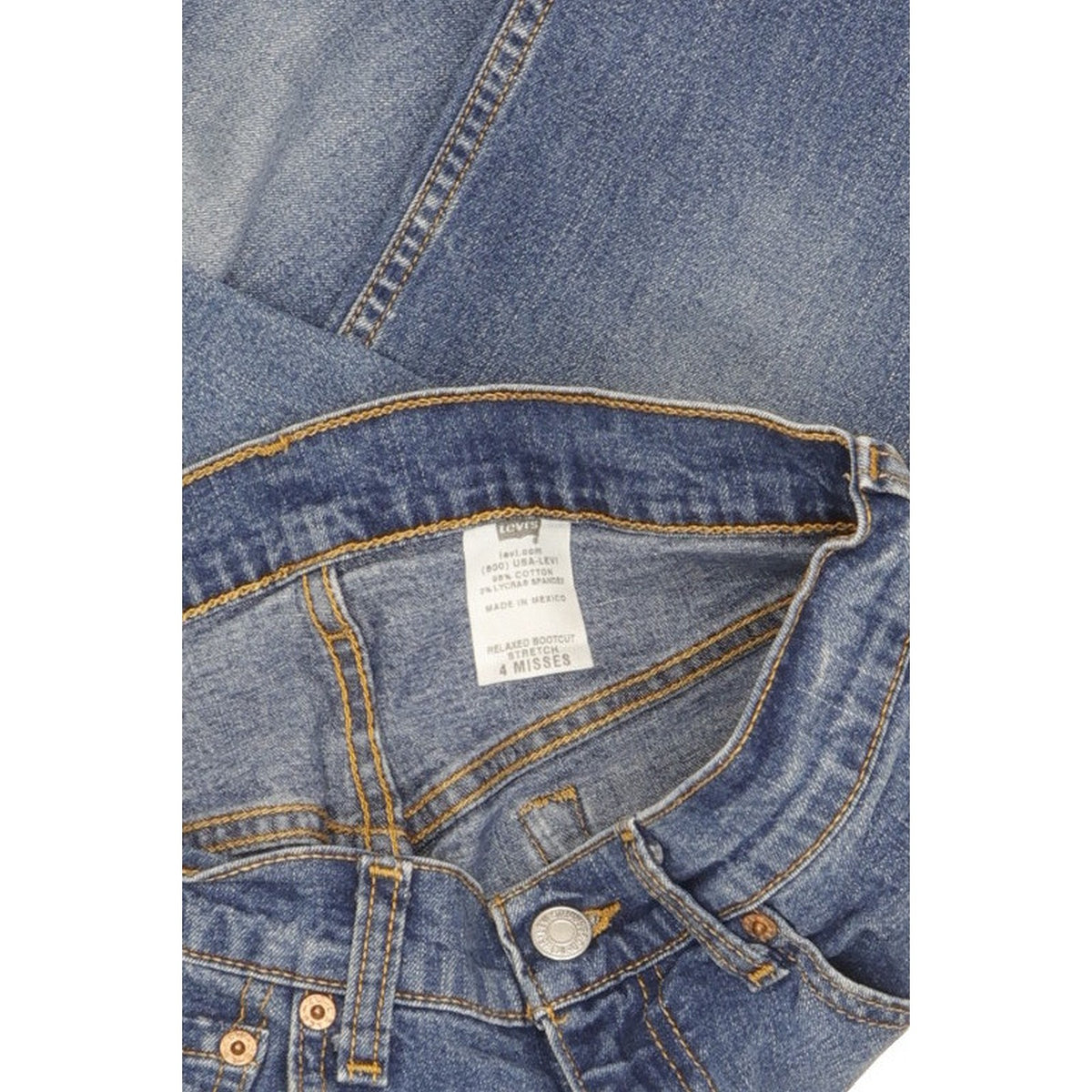 Levi's Women Blue Bootcut Slim Stretch Jeans W28 L31