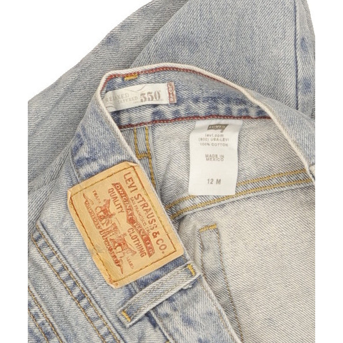 Levi's 550 Blue Tapered Relaxed Mom Jeans High Waisted W31 L30