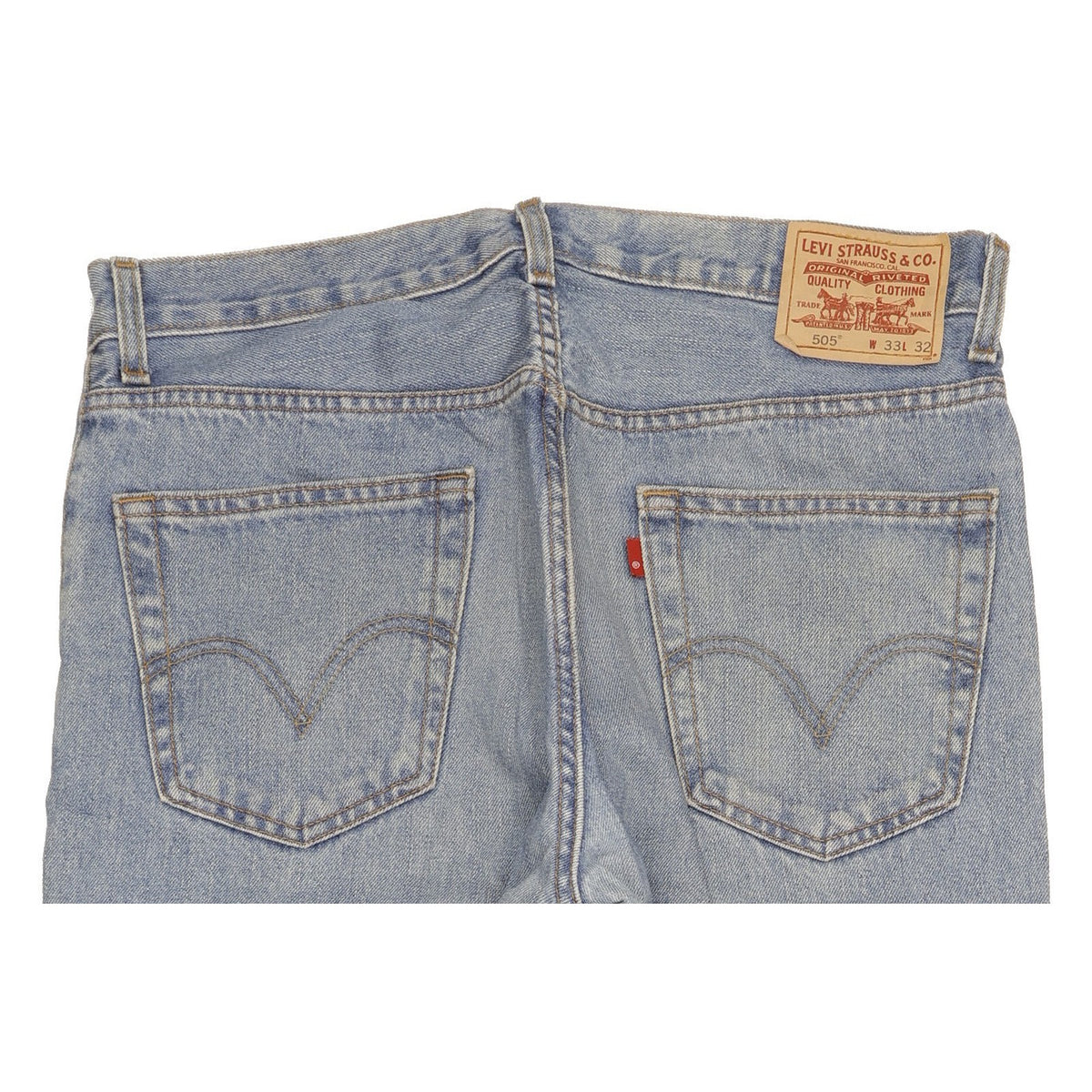 Levi's 505 Men Blue Straight Regular Jeans W33 L32