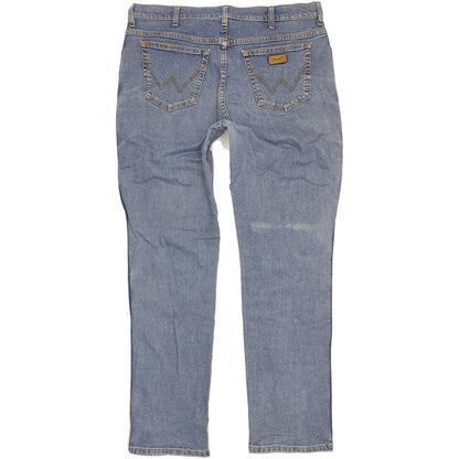 Wrangler Men Blue Straight Regular Jeans W40 L33