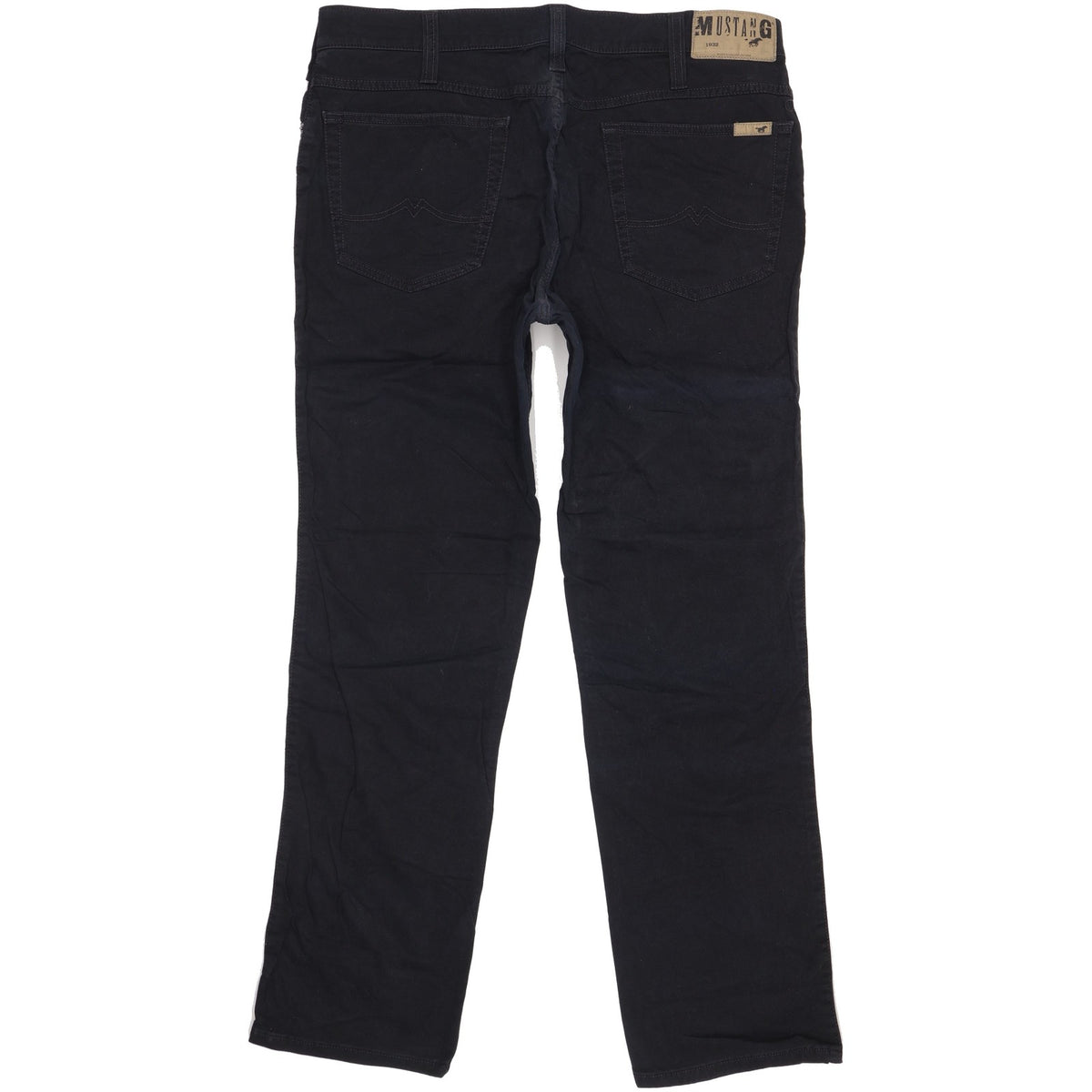 Mustang Men Black Straight Regular Stretch Jeans W38 L32