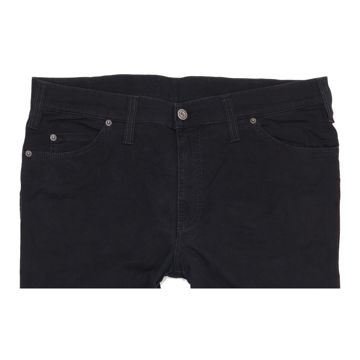Mustang Men Black Straight Regular Stretch Jeans W38 L32