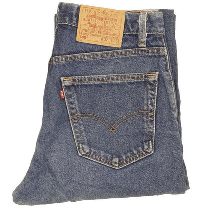 Levi's 505 Men Blue Straight Regular Jeans W32 L29