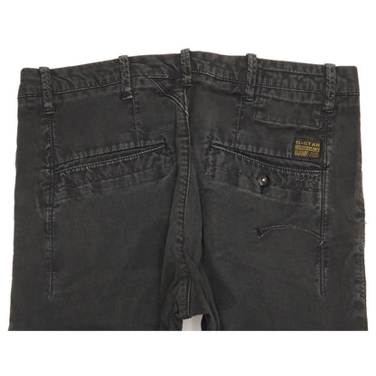 G-Star Bronson Women Black Tapered Loose Chino Stretch Jeans W28 L30