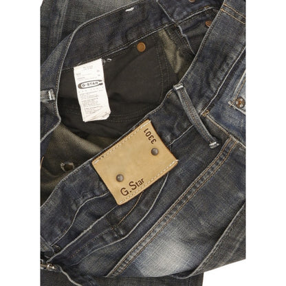 G-Star Lumber Men Blue Straight Regular Jeans W33 L34