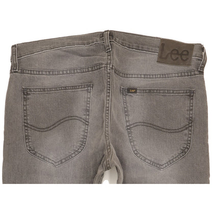 Lee Daren Men Grey Straight Slim Stretch Jeans W34 L32