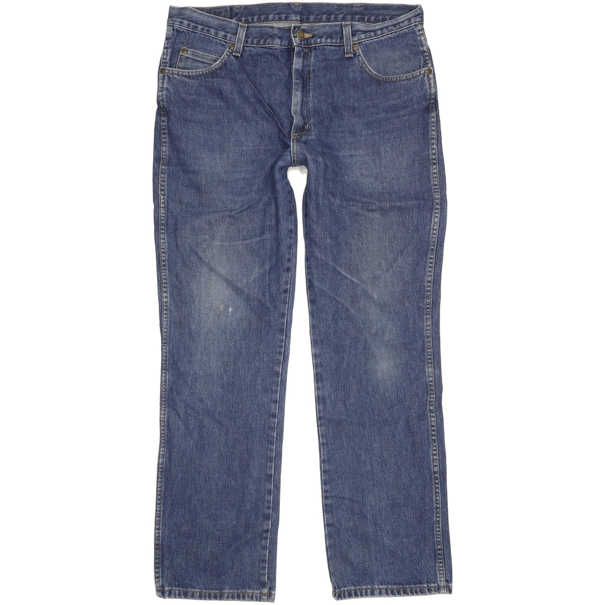 Wrangler Durable Quality Men Blue Straight Regular Jeans W36 L32