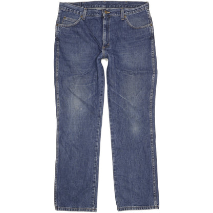 Wrangler Durable Quality Men Blue Straight Regular Jeans W36 L32