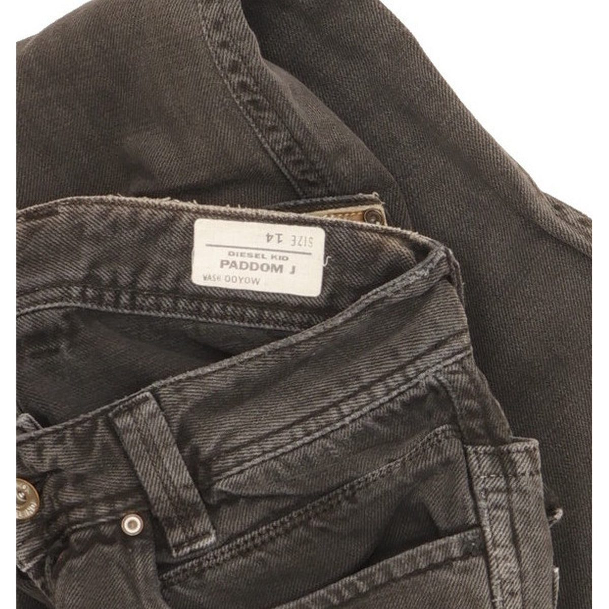 Diesel Paddom Kids Men Black Straight Regular Jeans W28 L30