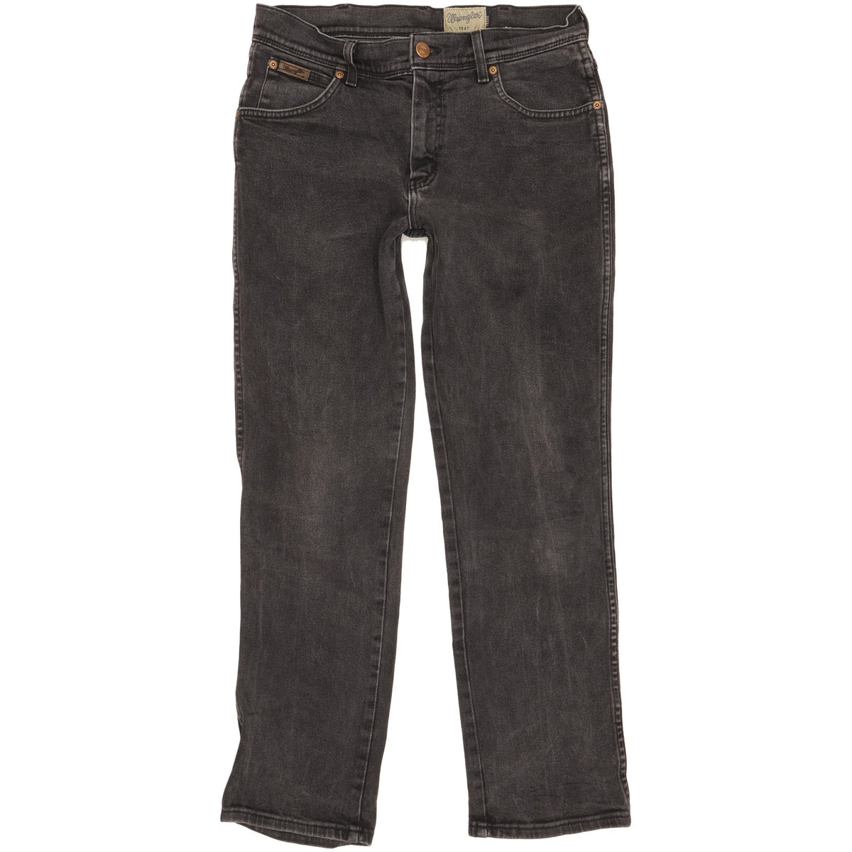 Wrangler Texas Men Black Straight Regular Stretch Jeans W33 L29