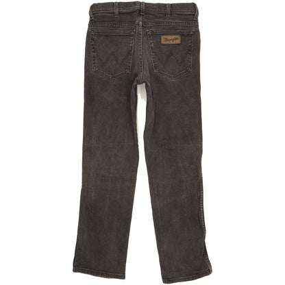 Wrangler Texas Men Black Straight Regular Stretch Jeans W33 L29