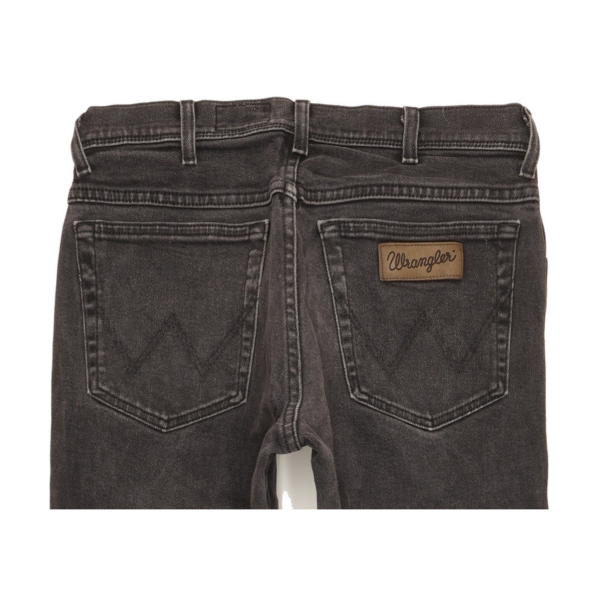 Wrangler Texas Men Black Straight Regular Stretch Jeans W33 L29