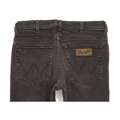 Wrangler Texas Men Black Straight Regular Stretch Jeans W33 L29