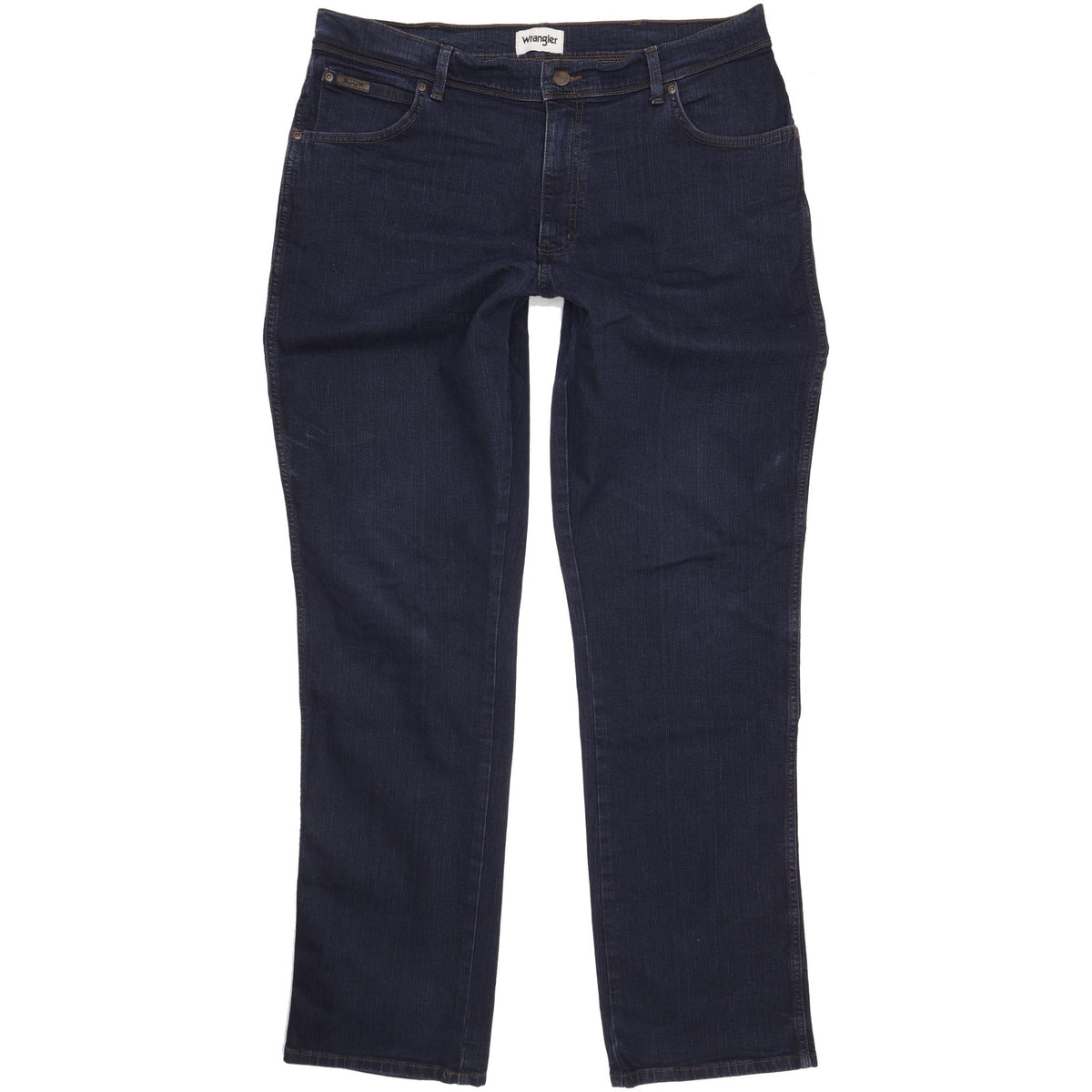Wrangler Texas Men Navy Straight Regular Stretch Jeans W38 L34