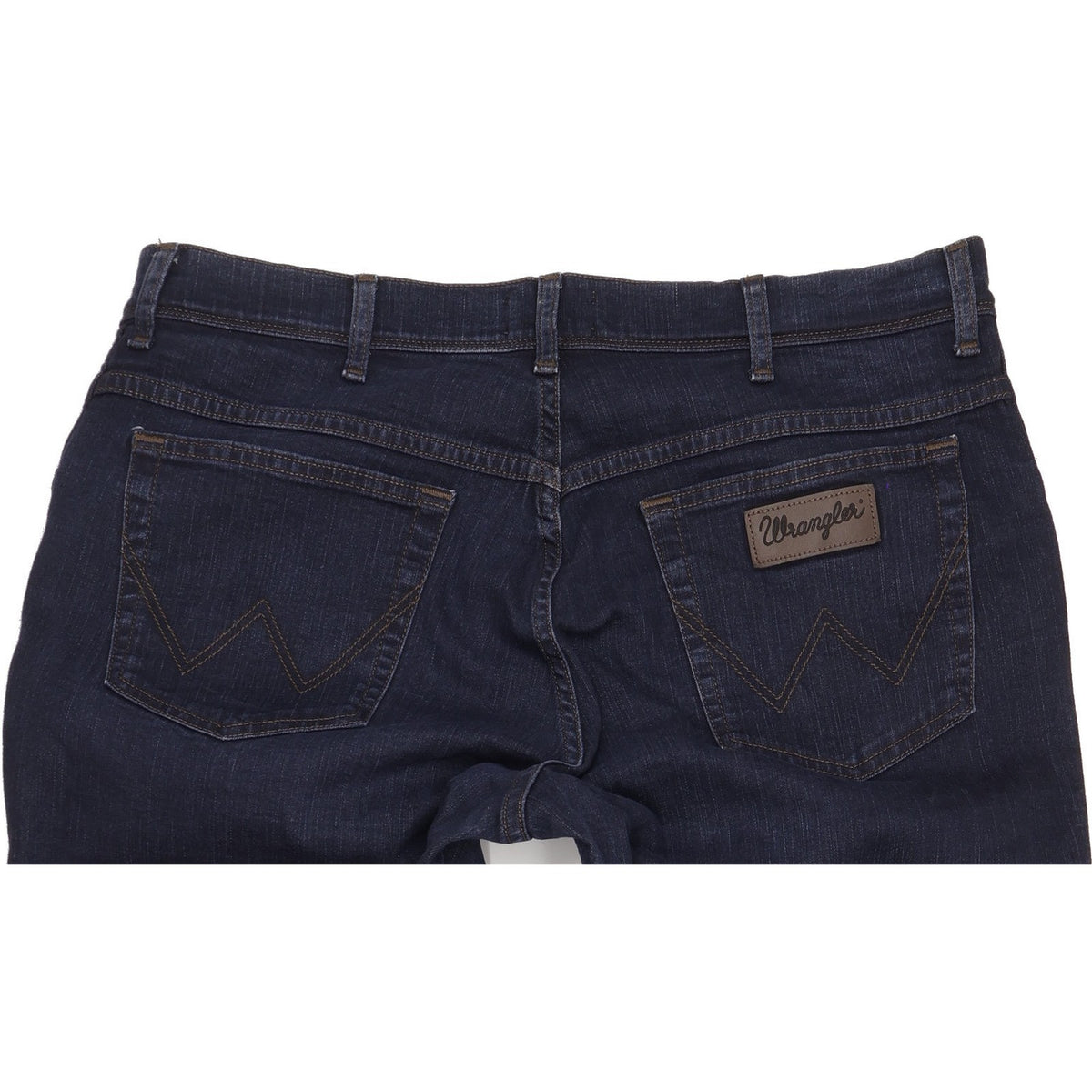 Wrangler Texas Men Navy Straight Regular Stretch Jeans W38 L34