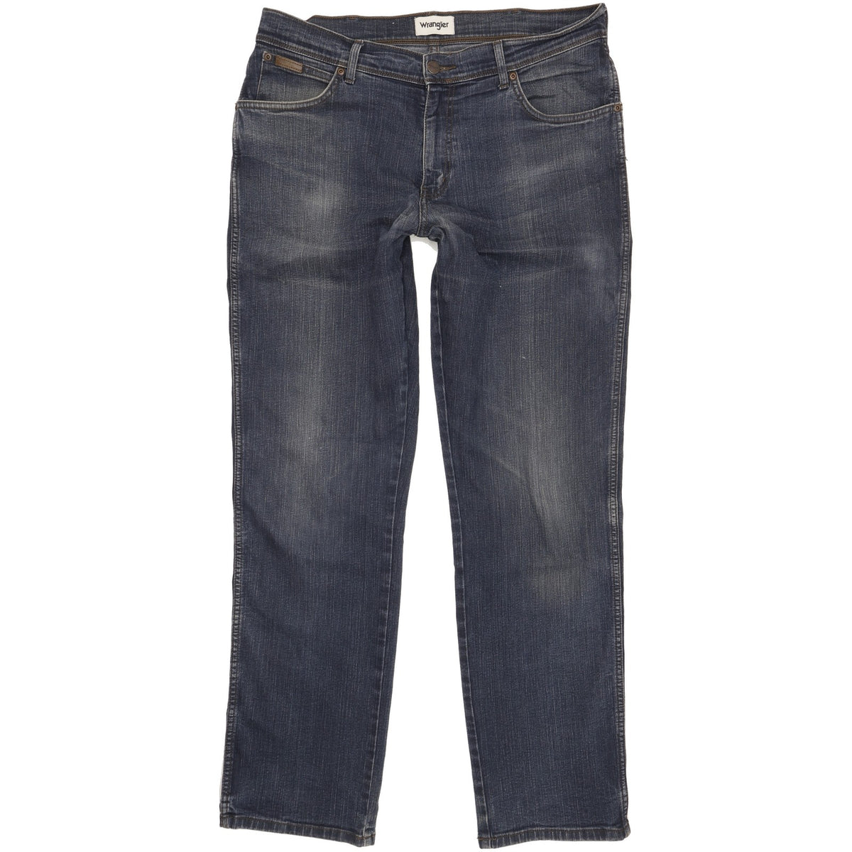 Wrangler Texas Men Blue Straight Regular Stretch Jeans W36 L34