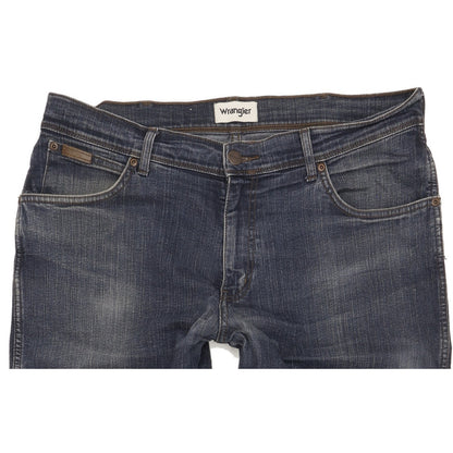 Wrangler Texas Men Blue Straight Regular Stretch Jeans W36 L34