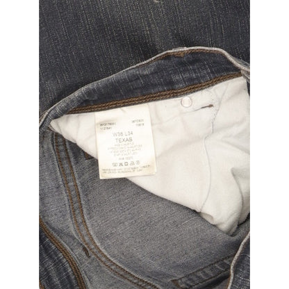 Wrangler Texas Men Blue Straight Regular Stretch Jeans W36 L34