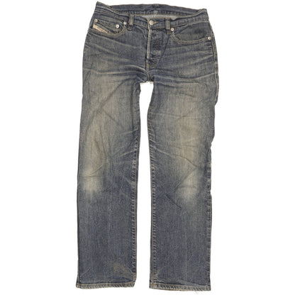 Diesel Skint Men Blue Straight Regular Stretch Jeans W27 L28