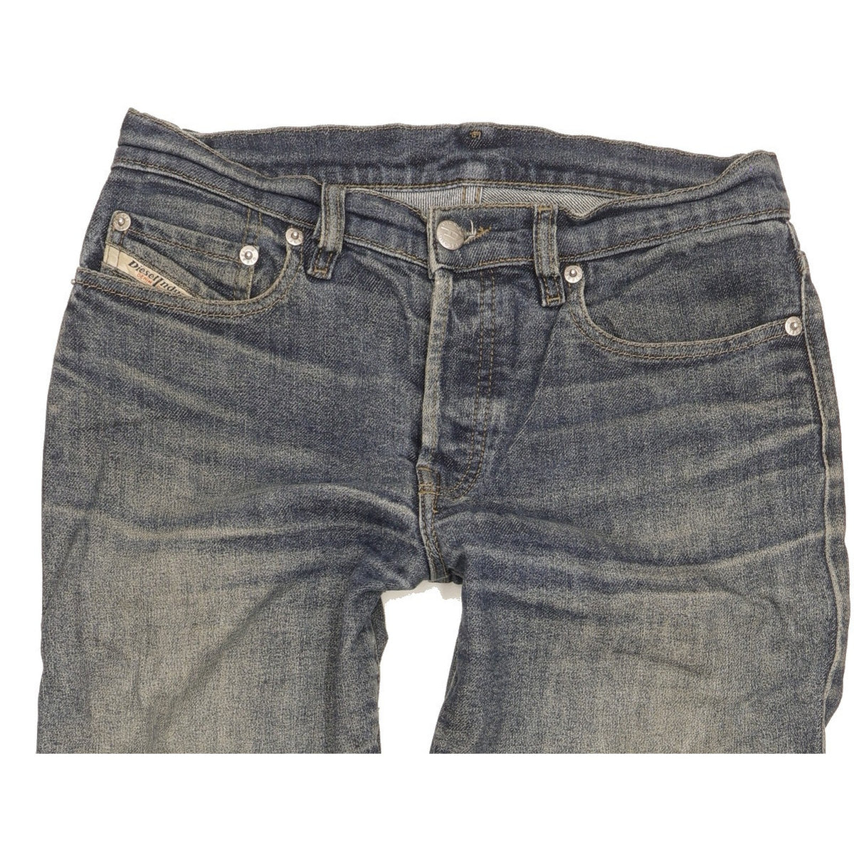Diesel Skint Men Blue Straight Regular Stretch Jeans W27 L28
