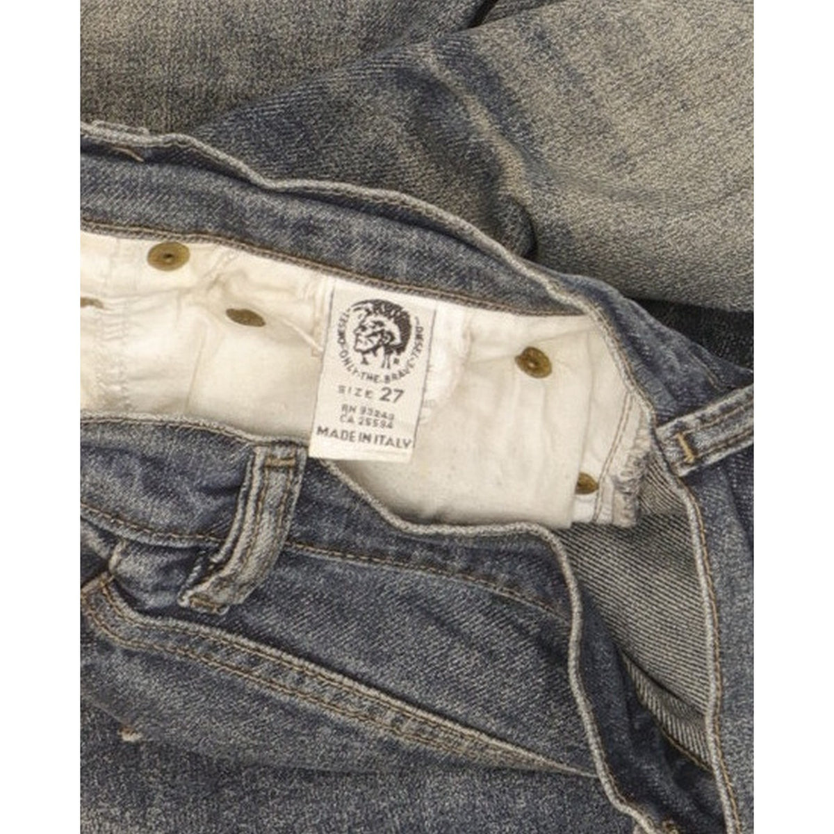 Diesel Skint Men Blue Straight Regular Stretch Jeans W27 L28