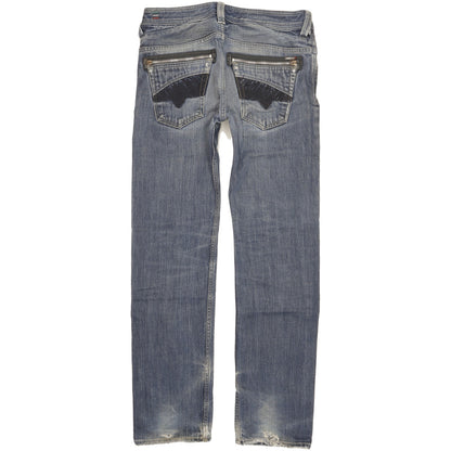 Diesel Slammer Men Blue Straight Regular Jeans W30 L32