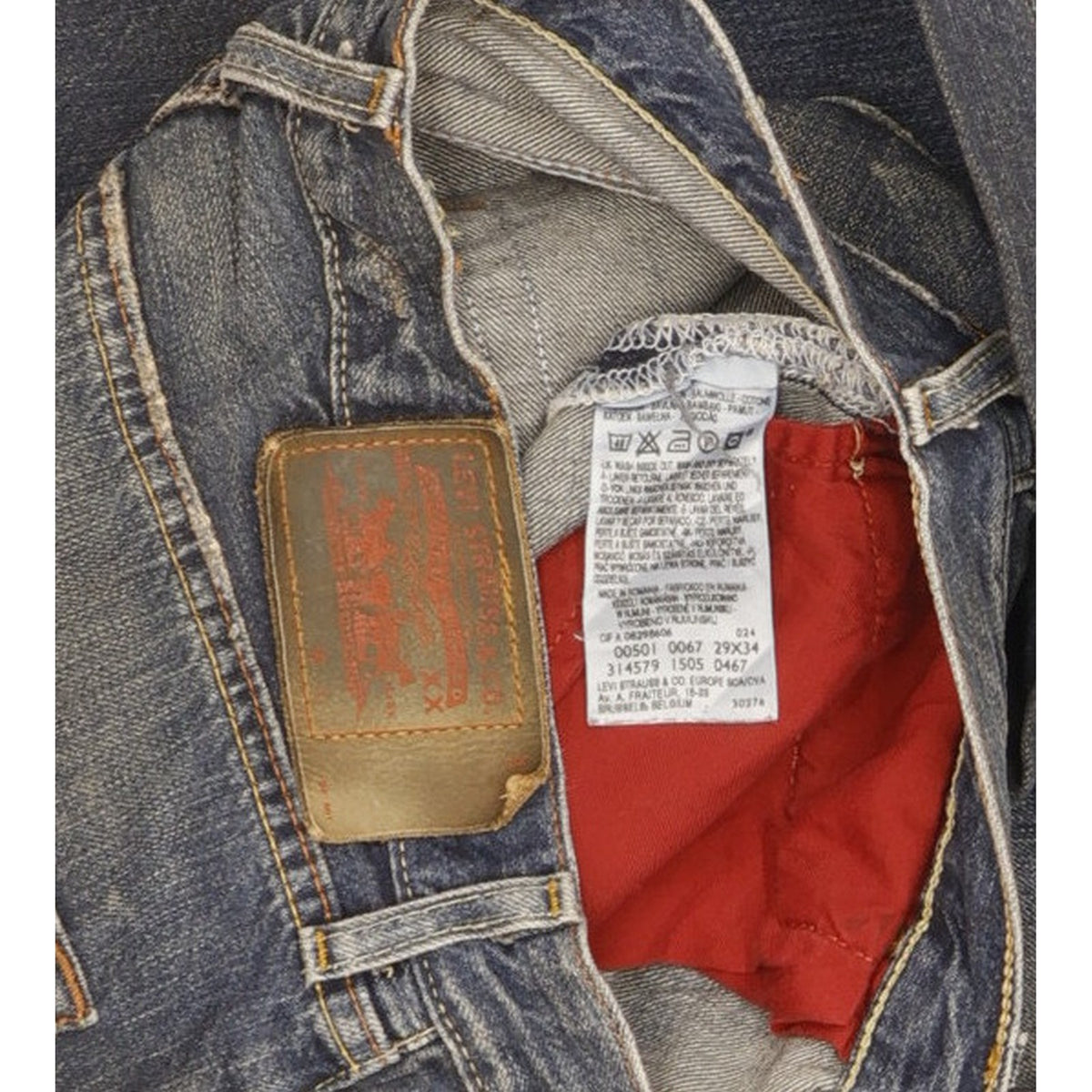 Levi's 501 Men Blue Straight Regular Jeans W29 L33