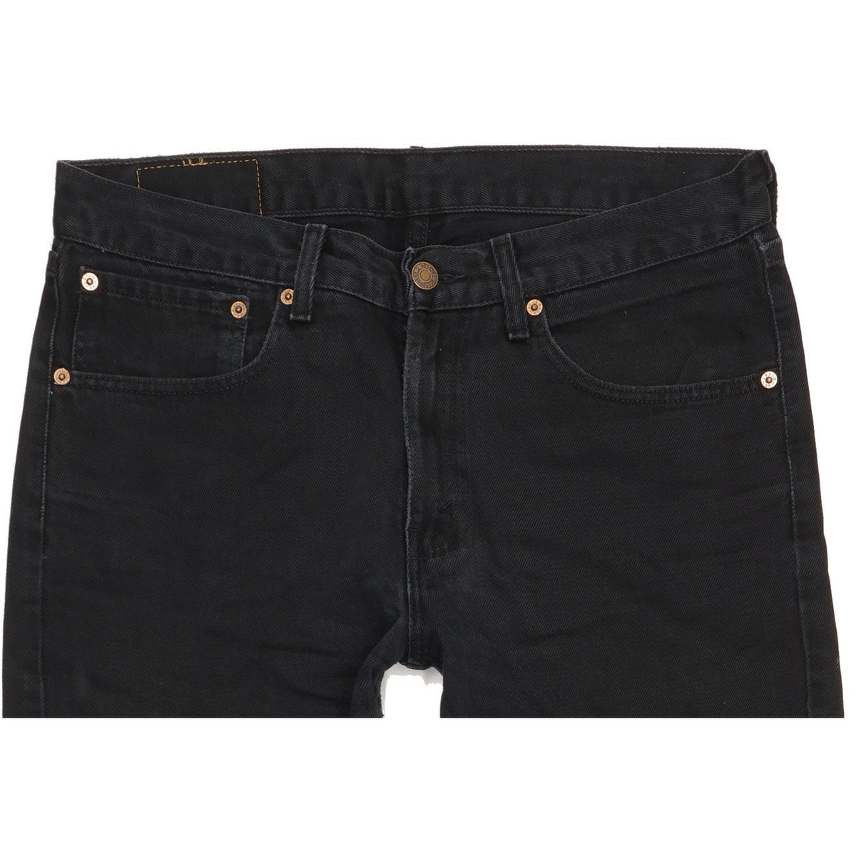 Levi's 751 Men Black Straight Regular Jeans W32 L32