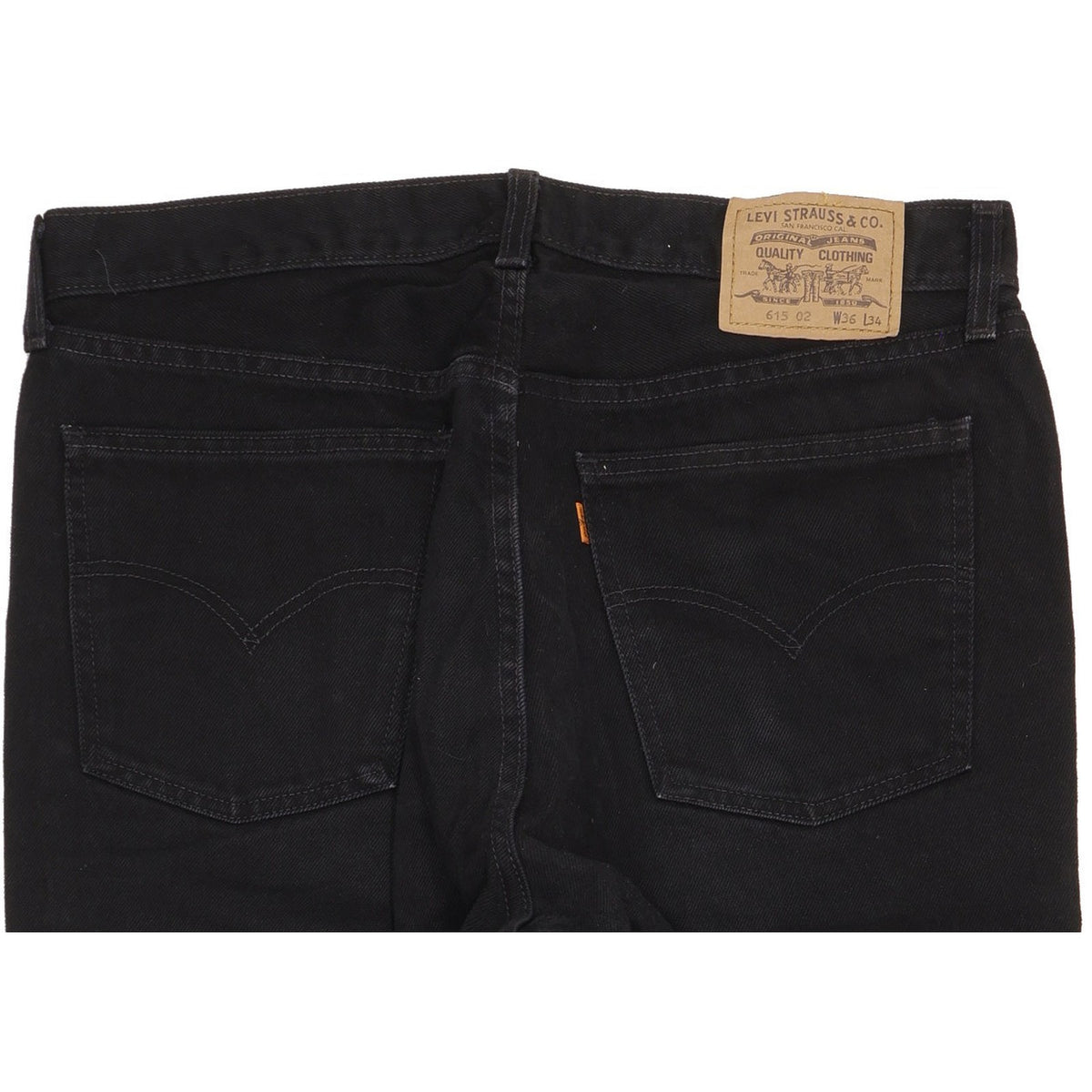 Levi's 615 Men Black Tapered Regular Jeans W36 L28