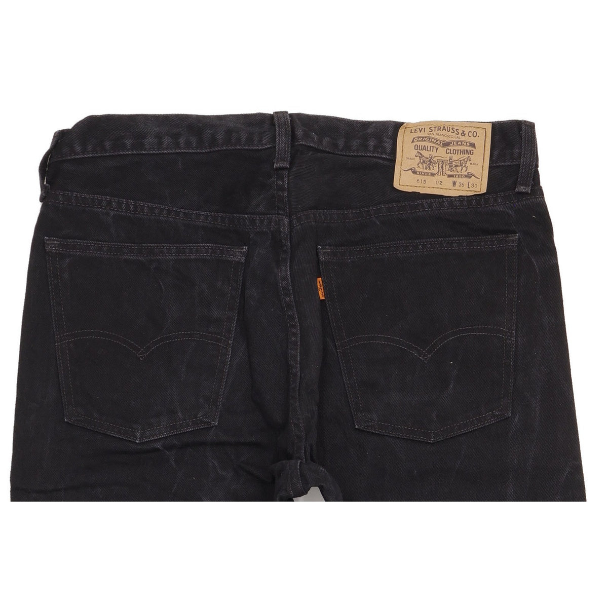 Levi's 615 Men Black Straight Regular Jeans W35 L29