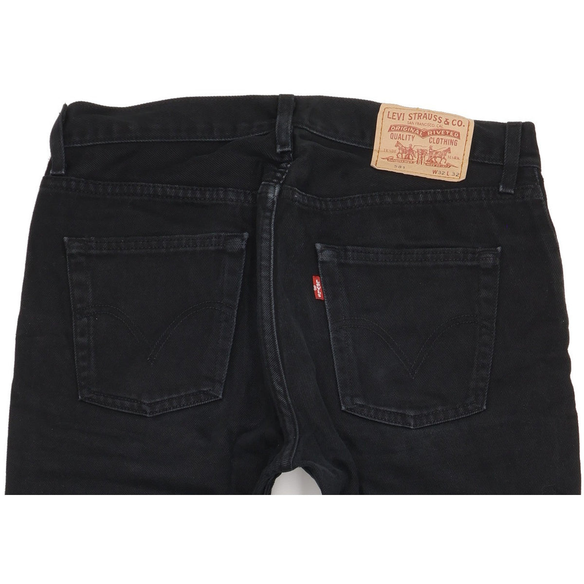 Levi's 581 Men Black Straight Regular Jeans W32 L31