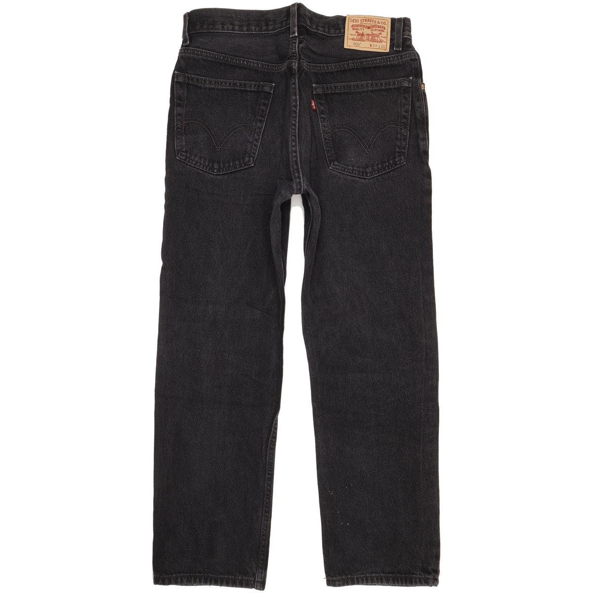 Levi's 505 Men Black Straight Regular Jeans W34 L29
