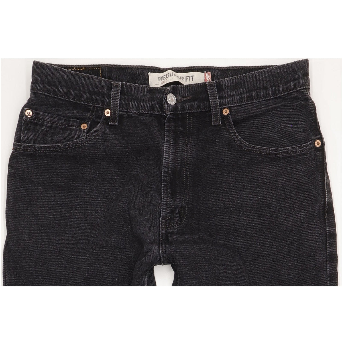 Levi's 505 Men Black Straight Regular Jeans W34 L29
