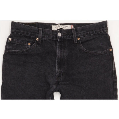 Levi's 505 Men Black Straight Regular Jeans W34 L29