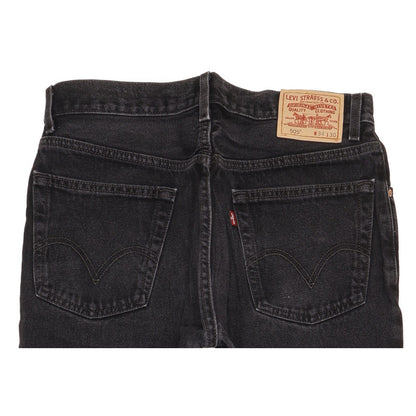 Levi's 505 Men Black Straight Regular Jeans W34 L29