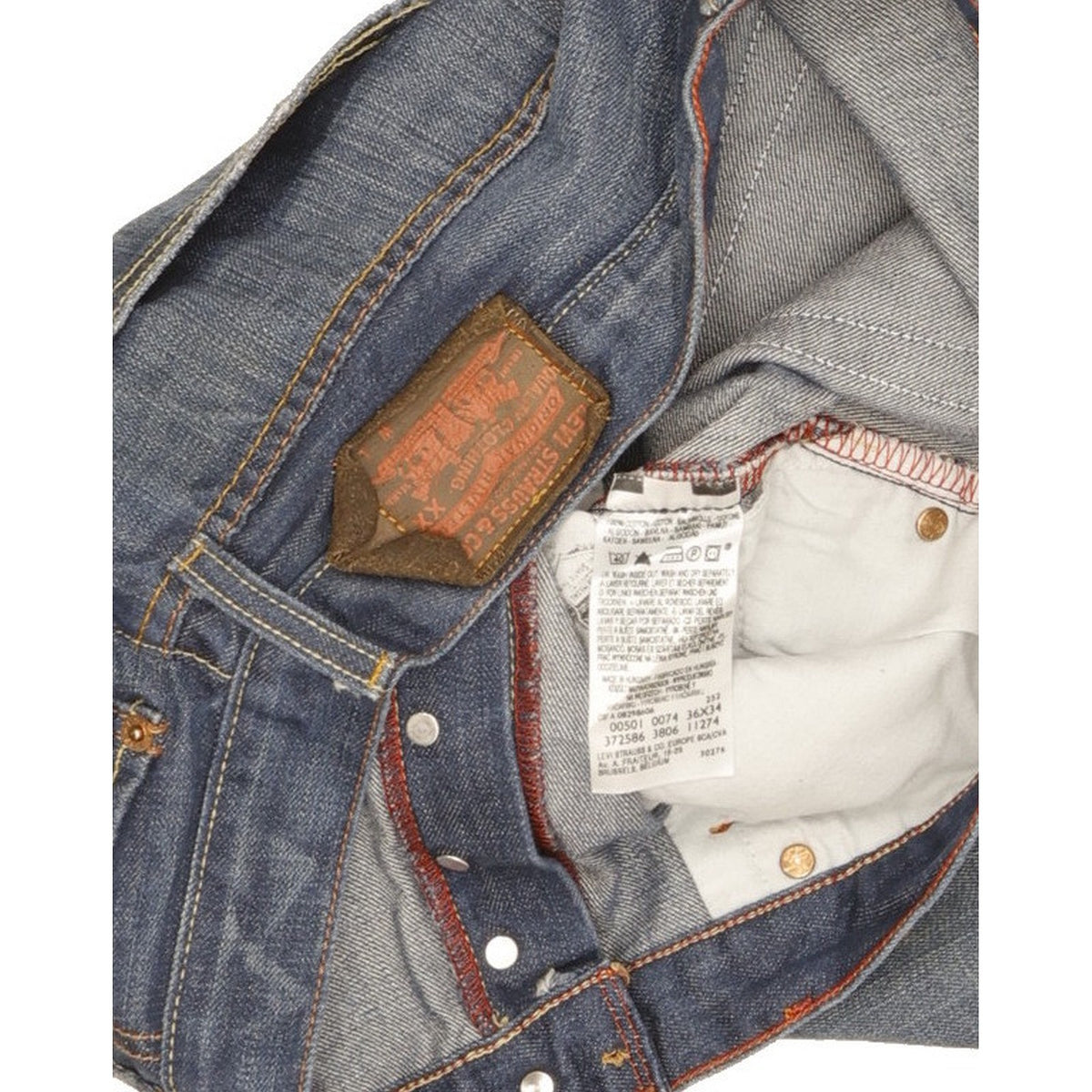 Levi's 501 Men Blue Straight Regular Jeans W36 L30