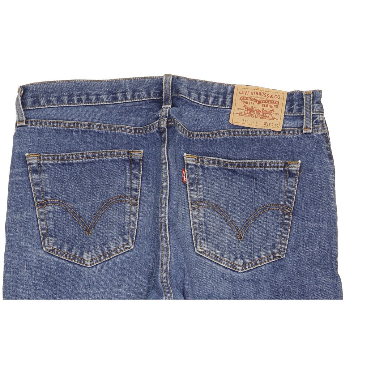 Levi's 751 Men Blue Straight Regular Jeans W36 L30