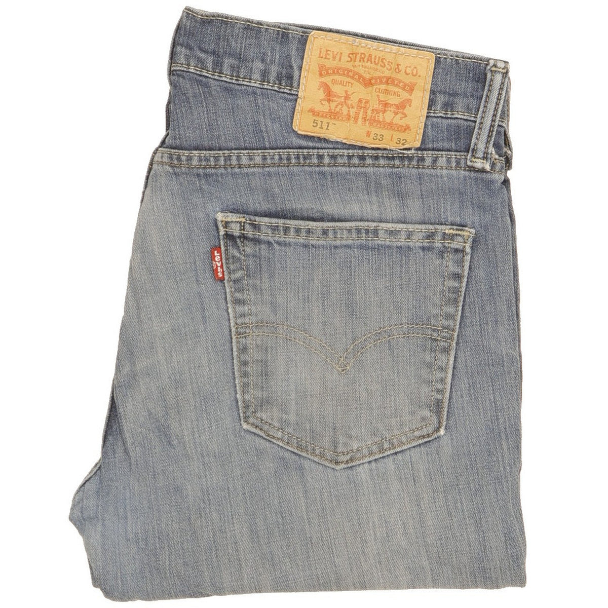Levi's 511 Men Blue Straight Slim Jeans W33 L29