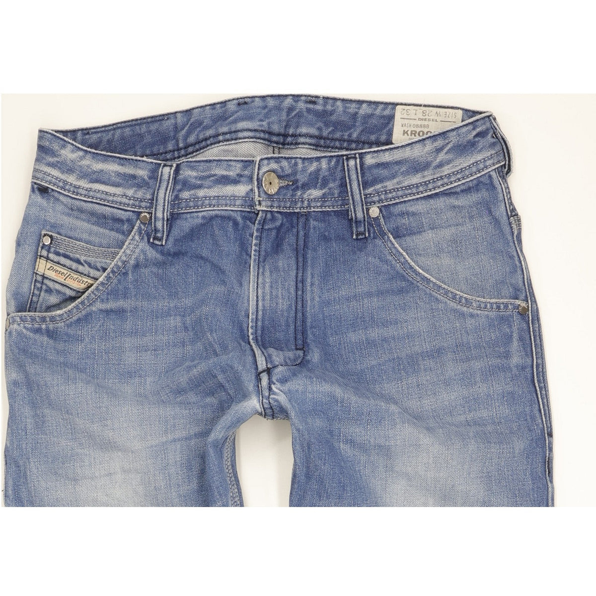 Diesel Krooley Men Blue Tapered Slim Jeans W28 L32