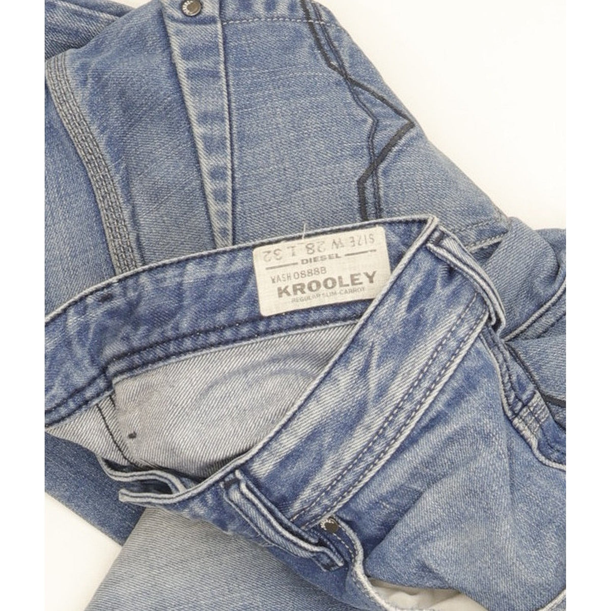 Diesel Krooley Men Blue Tapered Slim Jeans W28 L32