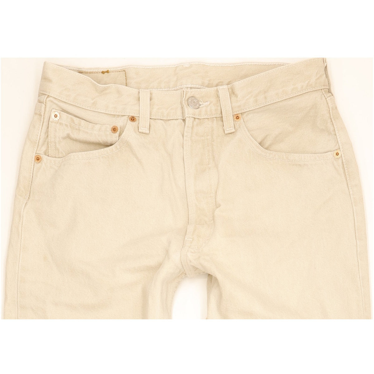 Levi's 501 Men Beige Straight Regular Jeans W31 L33