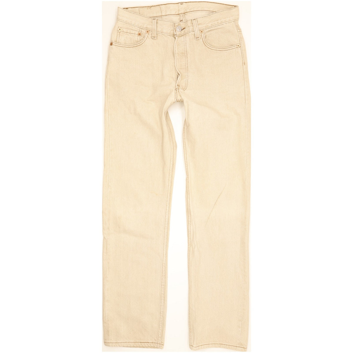 Levi's 501 Made in USA Men Beige Straight Regular Jeans W30 L31