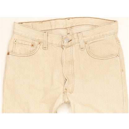 Levi's 501 Made in USA Men Beige Straight Regular Jeans W30 L31