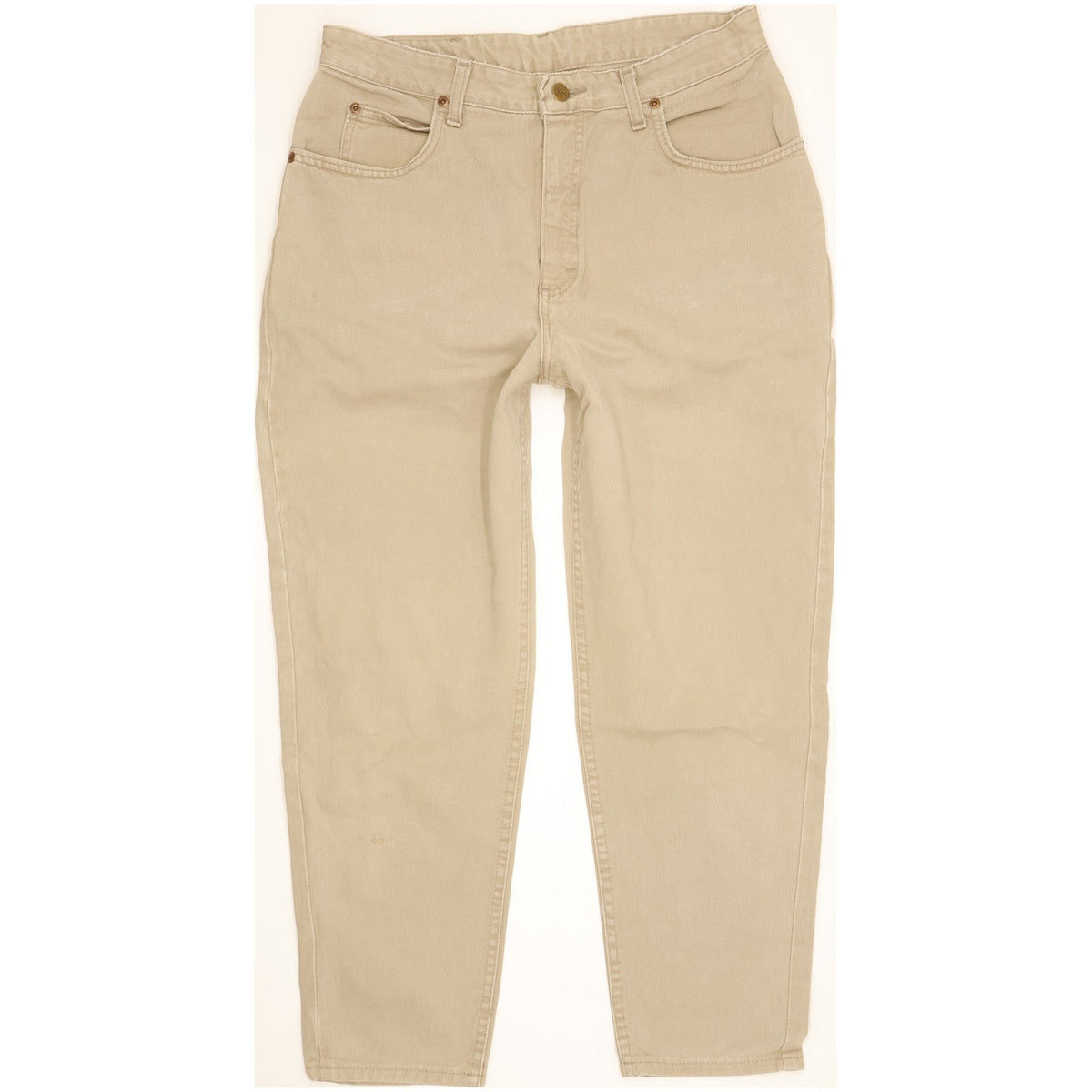 Lee Virginia Beige Tapered Relaxed Jeans High Waisted W32 L26