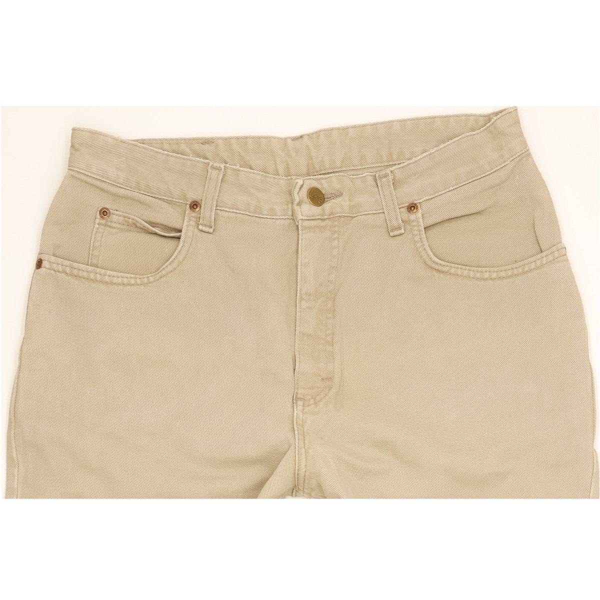 Lee Virginia Beige Tapered Relaxed Jeans High Waisted W32 L26