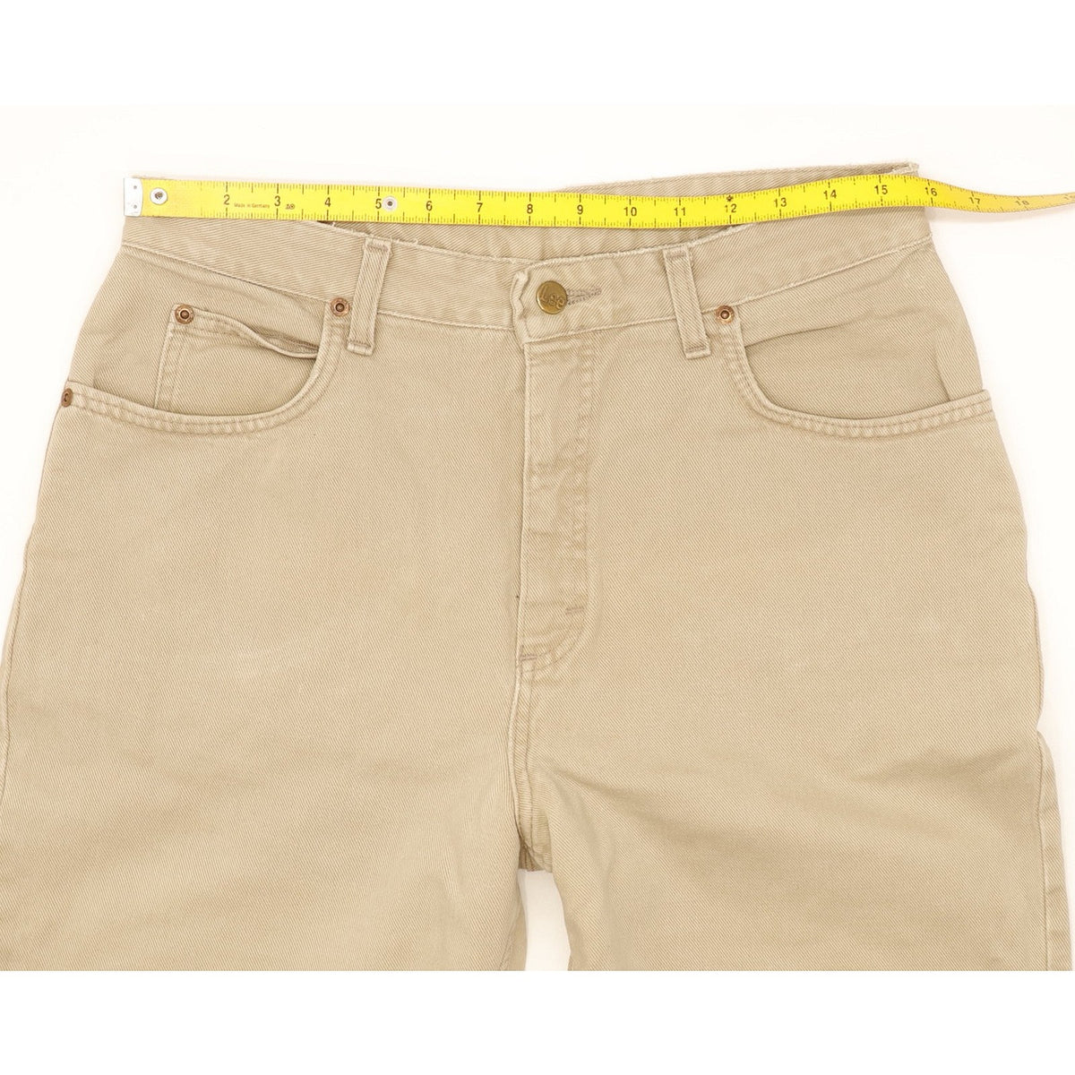 Lee Virginia Beige Tapered Relaxed Jeans High Waisted W32 L26
