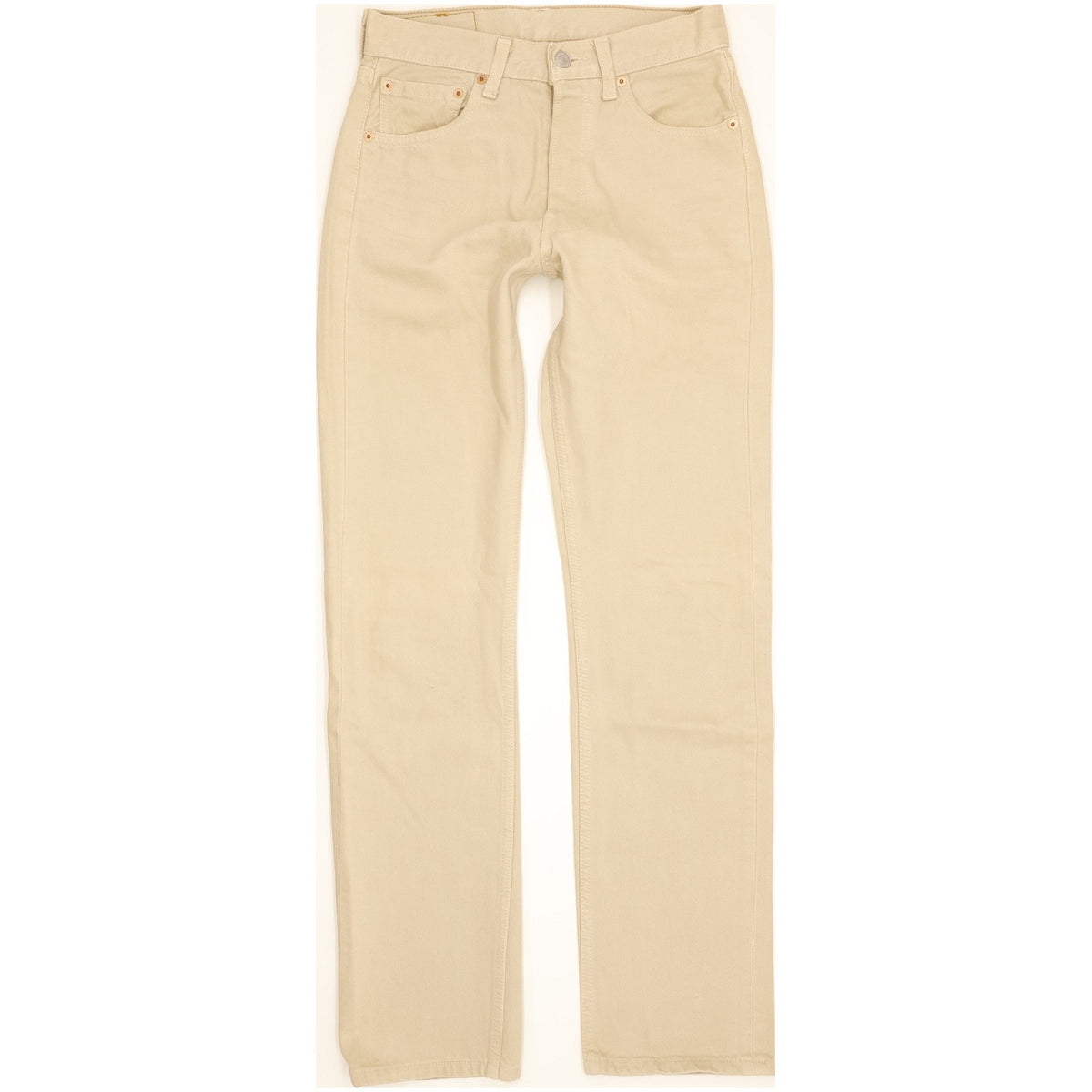 Levi's 501 Made in USA Men Beige Straight Regular Jeans W28 L31