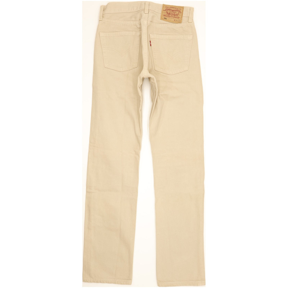 Levi's 501 Made in USA Men Beige Straight Regular Jeans W28 L31