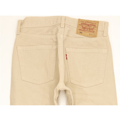 Levi's 501 Made in USA Men Beige Straight Regular Jeans W28 L31