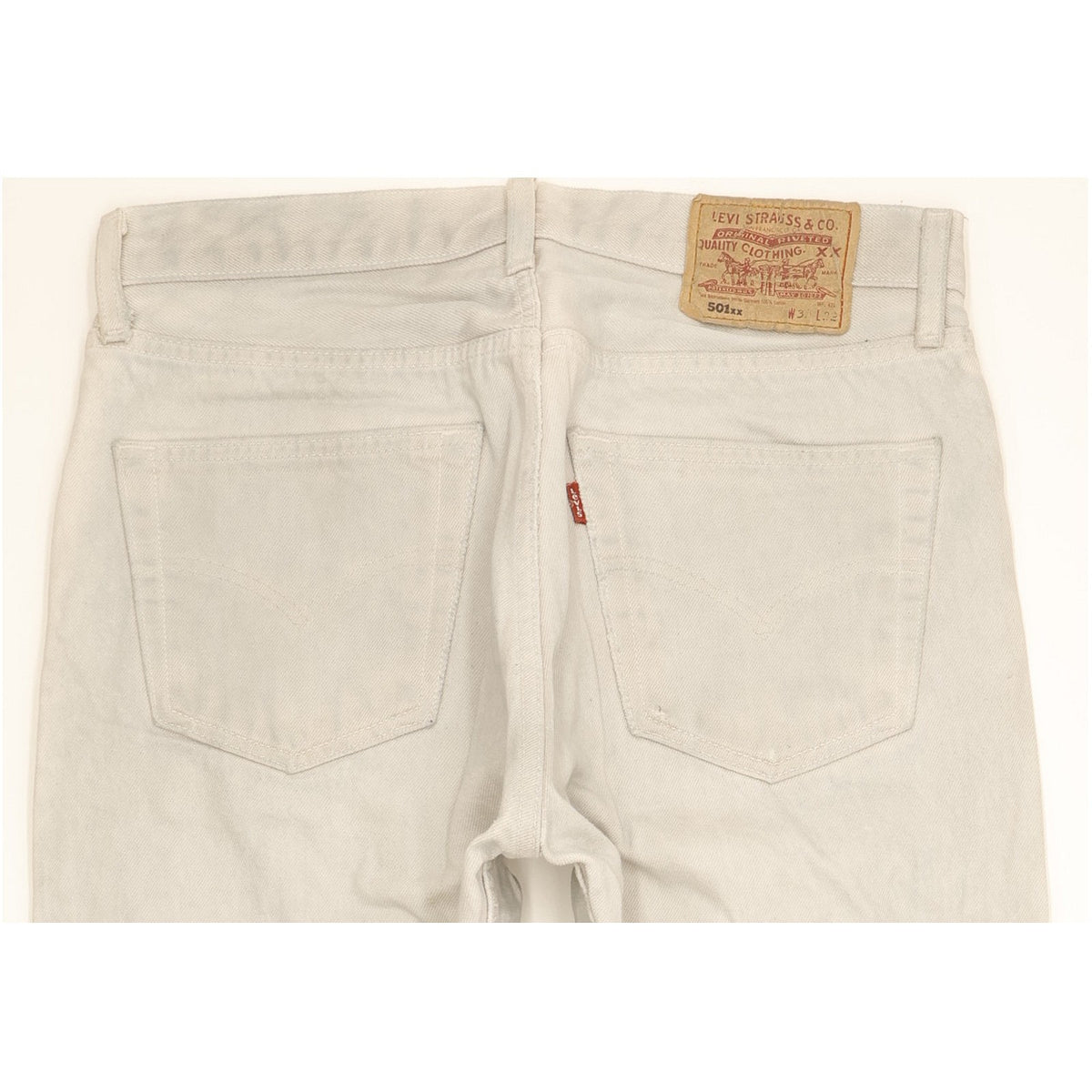 Levi's 501 Men Grey Straight Regular Jeans W33 L30